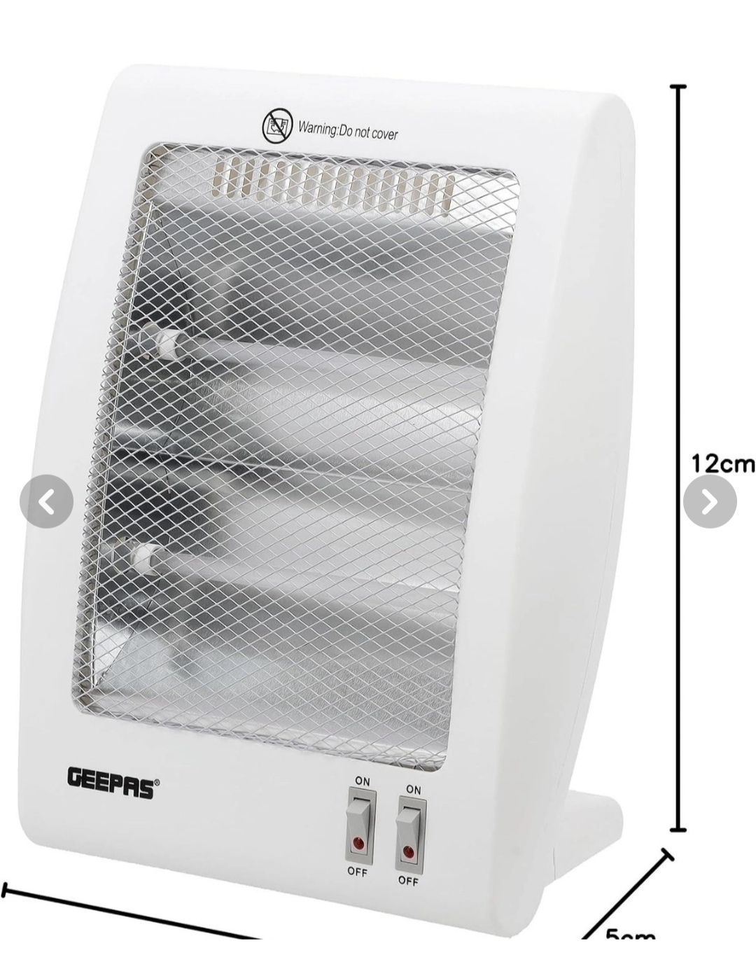 بخاری برقی جیپاس مدل GQH28522 - Image 4